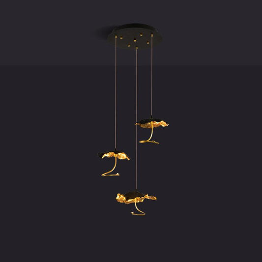 Brass Aviary Constellation Chandelier with Adjustable Height & LED Lig