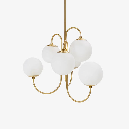 Elegant Gooseneck Chandelier with Adjustable Arms and LED Compatibilit