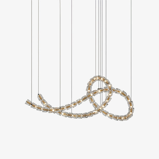 Gabriel Knot LED Chandelier | Custom Size, Dimmable, Elegant Design