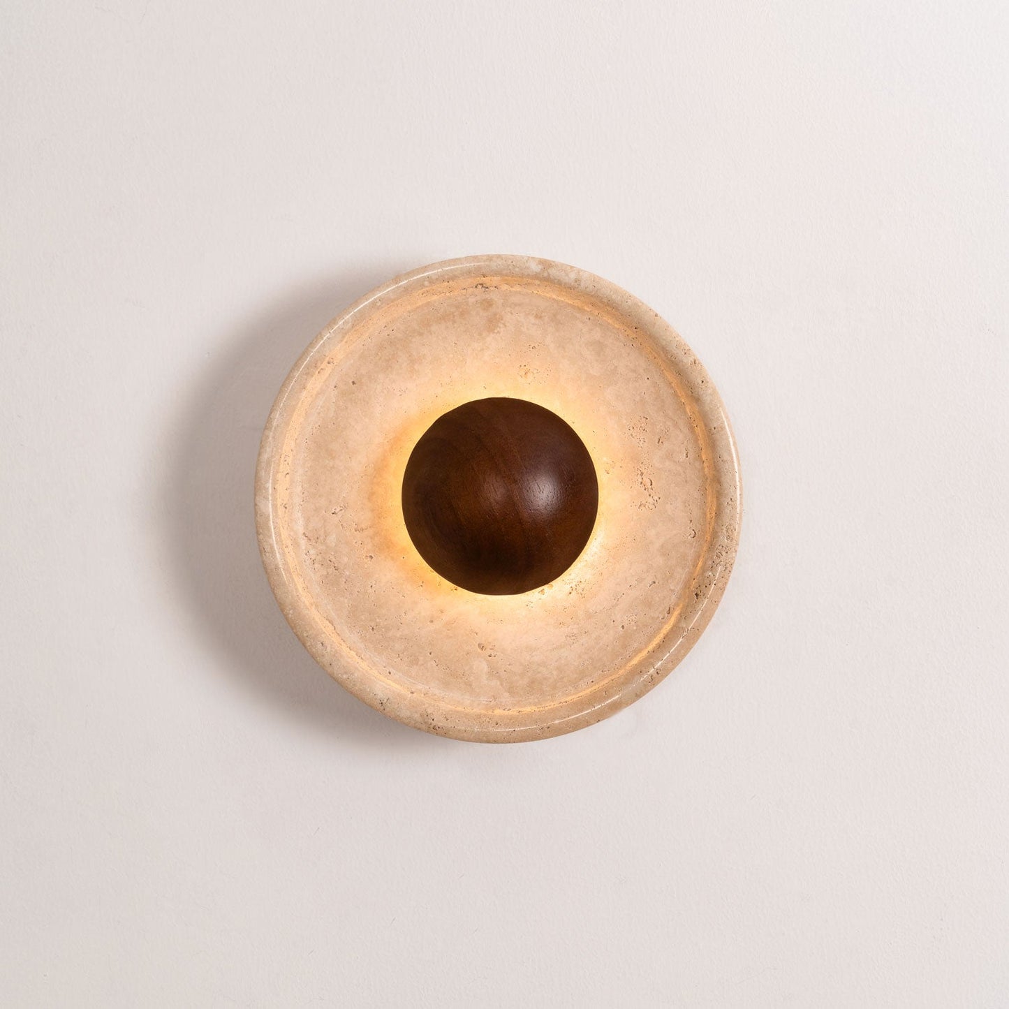 Halo Travertine Wall Light - Energy Efficient, Modern Design, Soft Glo