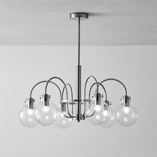 Elegant Hansford Chandelier with Adjustable Arms and Crystal Accents