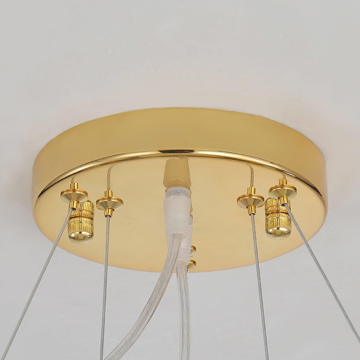 Elegant Holly Chandelier - Crystal Accents & Adjustable Height