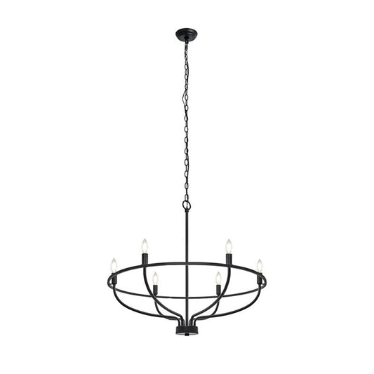 Modern Greyson Chandelier - Elegant Design with Adjustable Height & LE