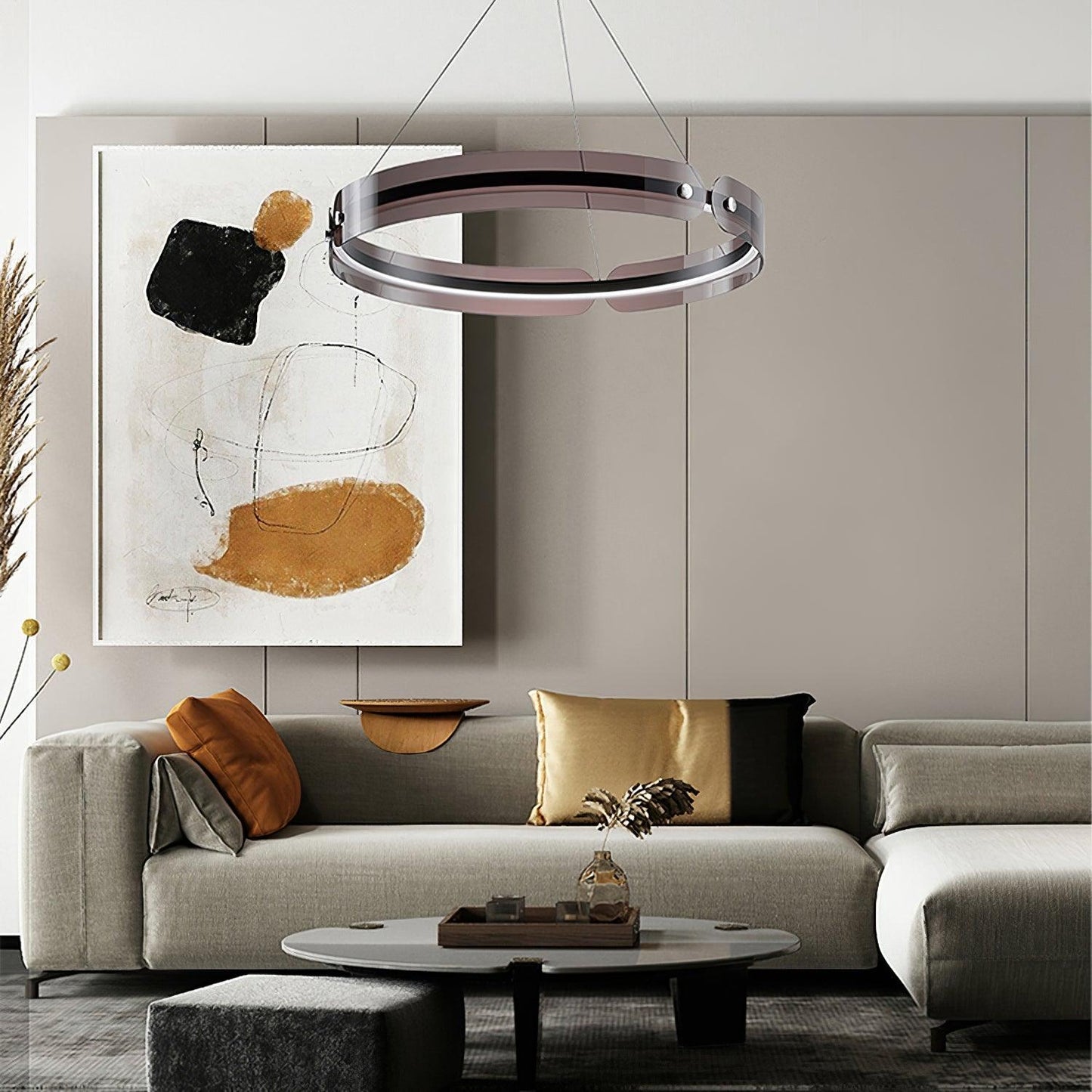 Modern LED Chandelier with Dimmable Brightness and Energy Efficiency