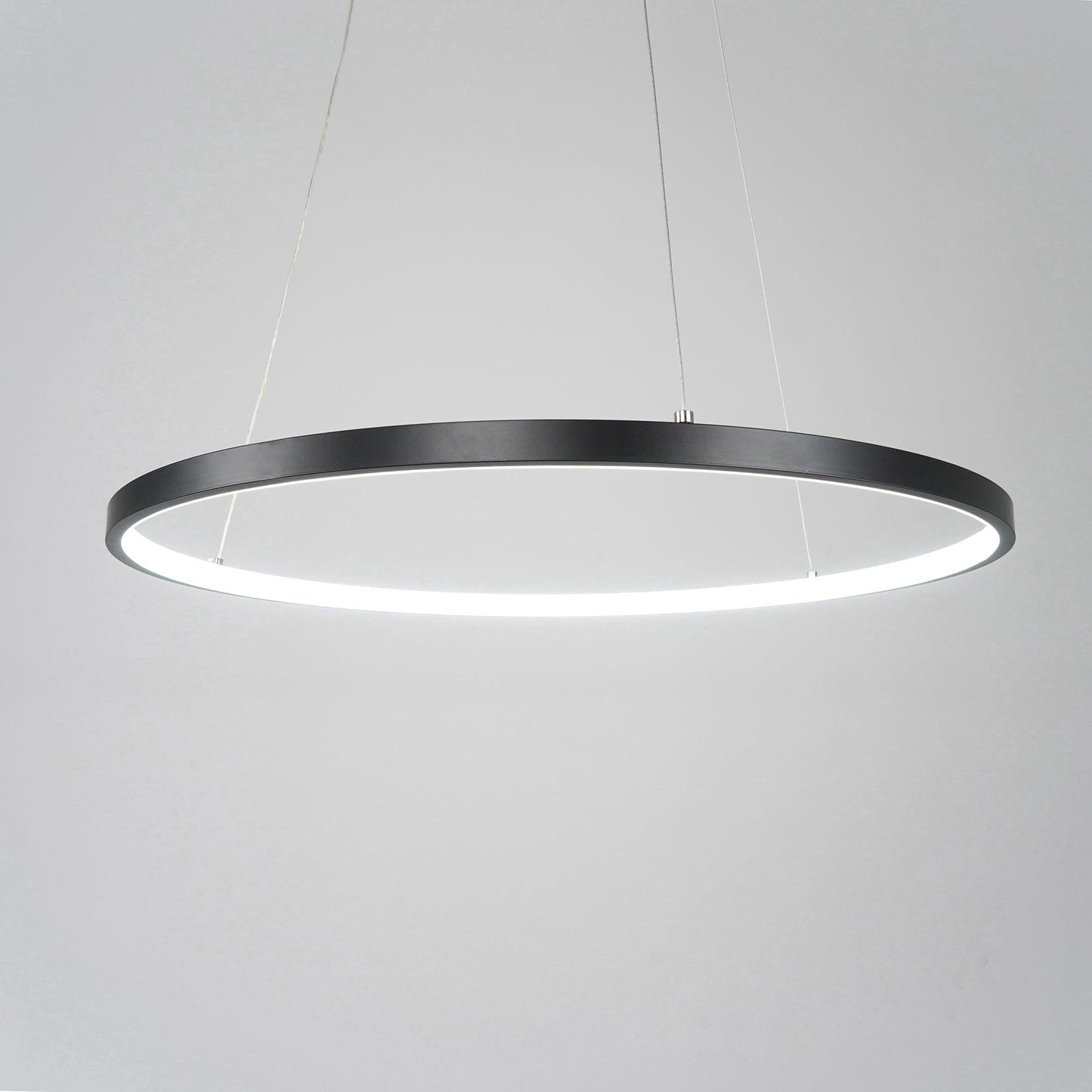 Aveline Pendant Chandelier - Adjustable Height, Elegant Crystal Accent