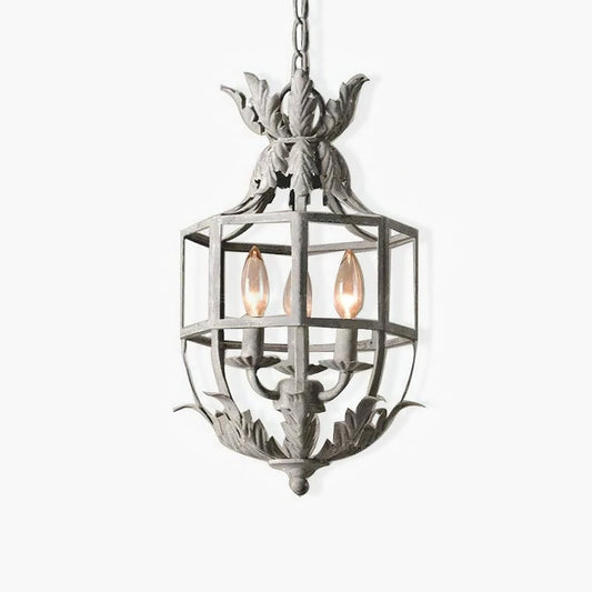 Lustre Retro Cage Chandelier - Vintage Design with Adjustable Height