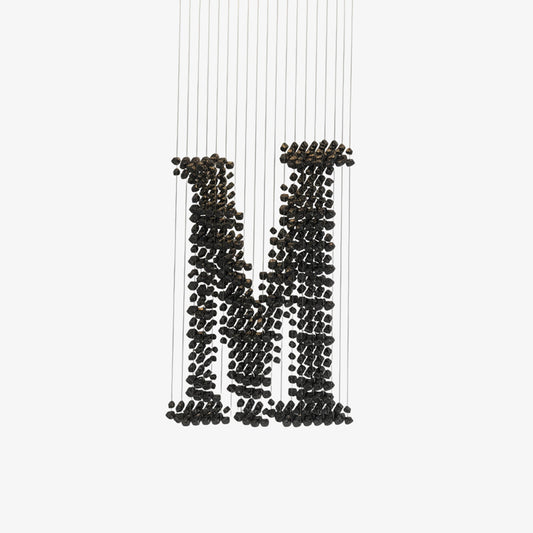 Charcoal Chandeliers M - Elegant Design with Adjustable Height & LED L