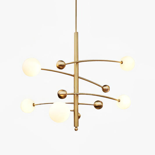Magic Bean Chandelier - Adjustable Height, Energy-Efficient LED Lighti