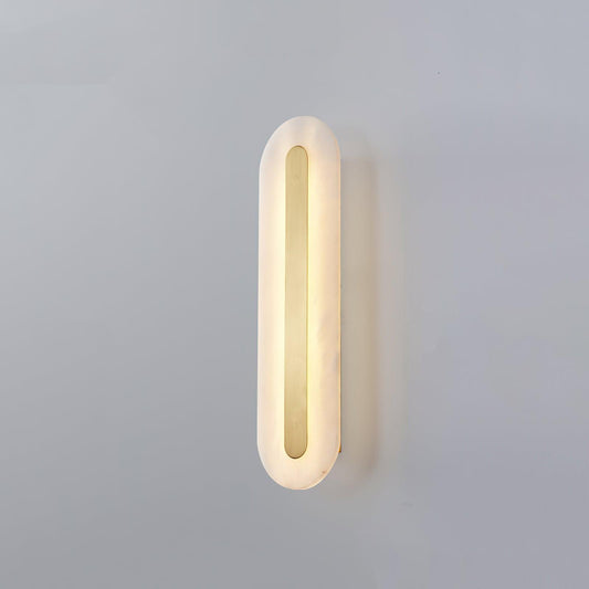 Alabaster Rounded Wall Light - Soft Glow & Energy Efficient Design