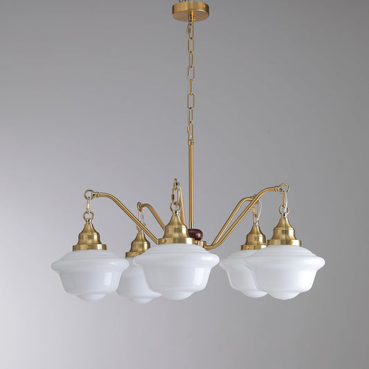 Marquette Chandelier - Elegant Design, Adjustable Height, Crystal Acce