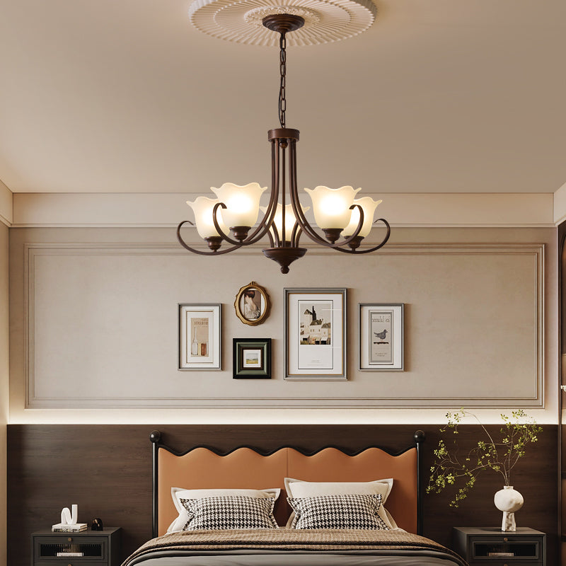 Mireille Floral Chandelier - Elegant Design with Adjustable Height & L