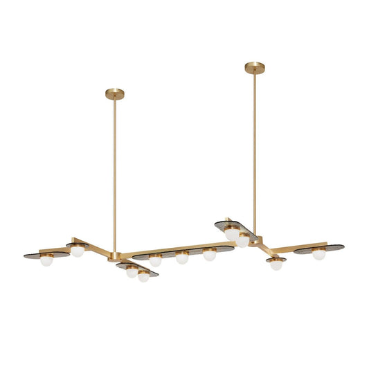 Modulo Horizontal Chandelier - Elegant Design, Adjustable Height, LED