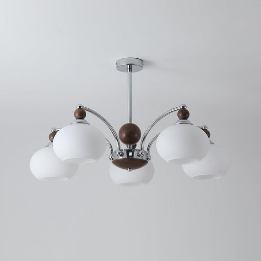 Noir Larenta Modern Chandelier with Adjustable Height & Elegant Design