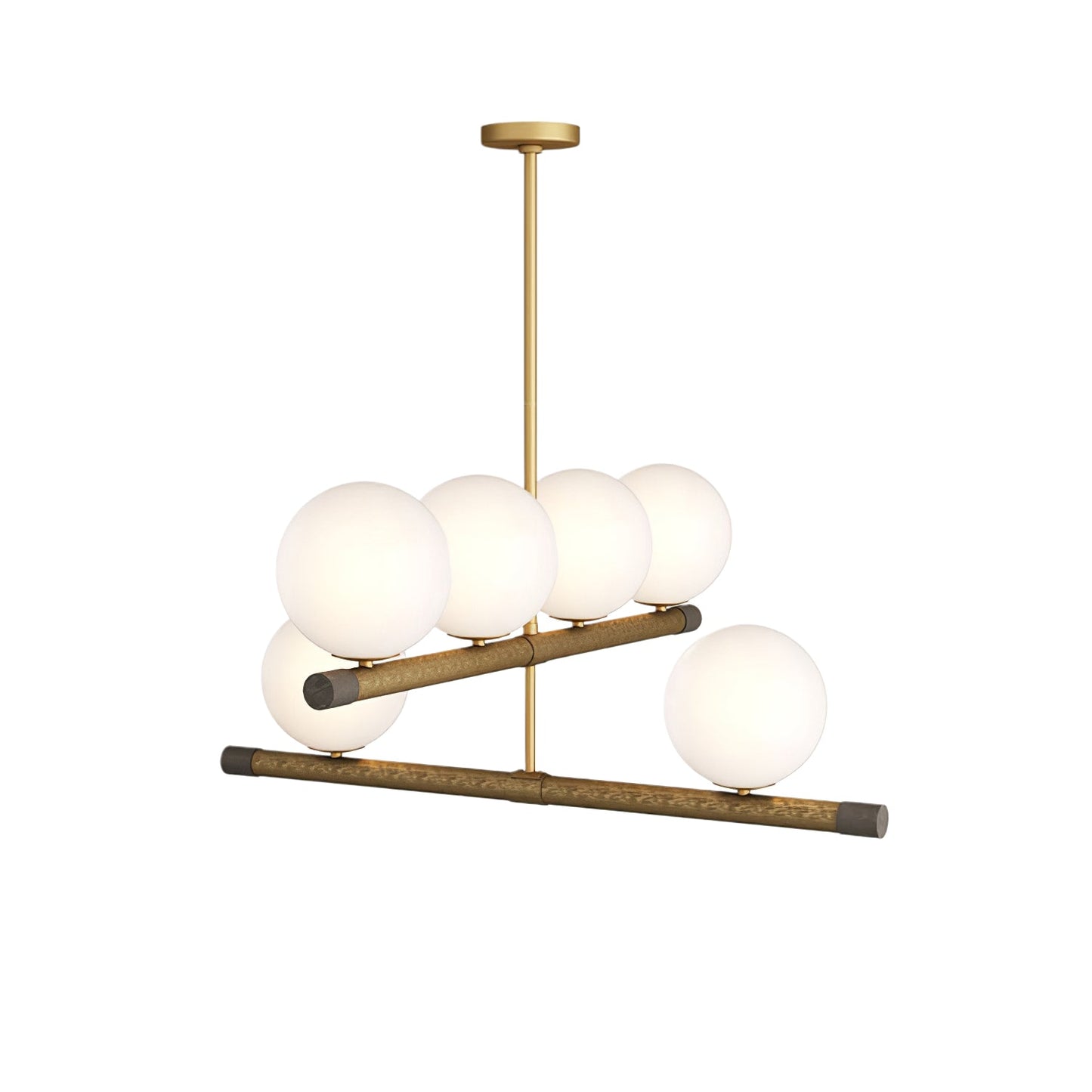 Nova Linear Chandelier - Modern Design, Adjustable Height, LED Compati