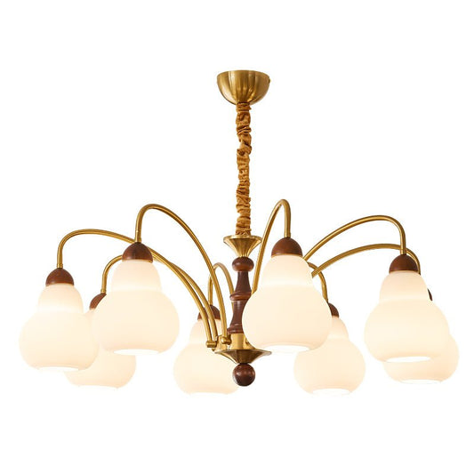 Elegant Novelle Chandelier - Crystal Accents & Adjustable Height