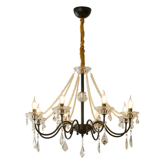 Opulence Crystal Chandelier - Elegant Design with Dimmable Lights