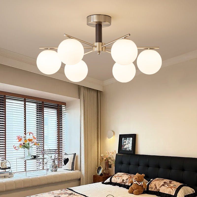 Orb Balance Chandelier - Modern Design with Adjustable Height & LED Li