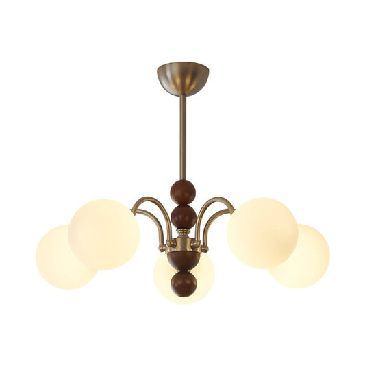 Modern Orbital Curve Chandelier - Adjustable Brightness & LED Technolo