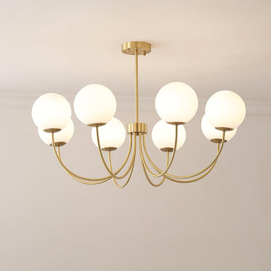 Elegant Orillia Chandelier - Crystal Accents & Adjustable Height