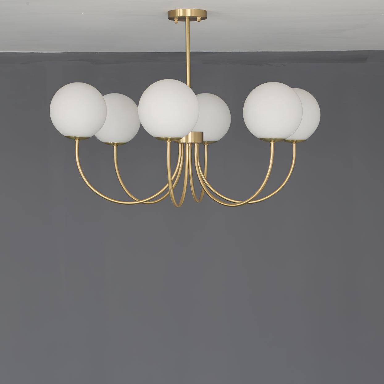 Elegant Orillia Chandelier - Crystal Accents & Adjustable Height