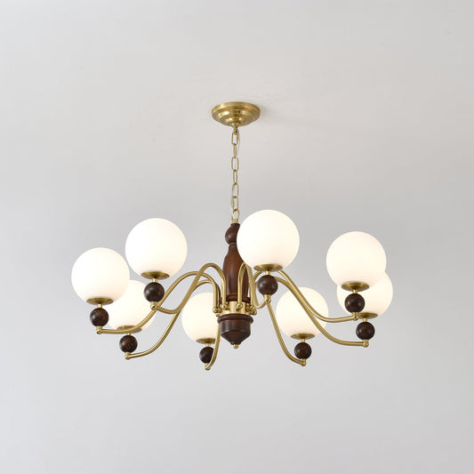 Elegant Ornate Heritage Chandelier - Adjustable Height, Crystal Accent
