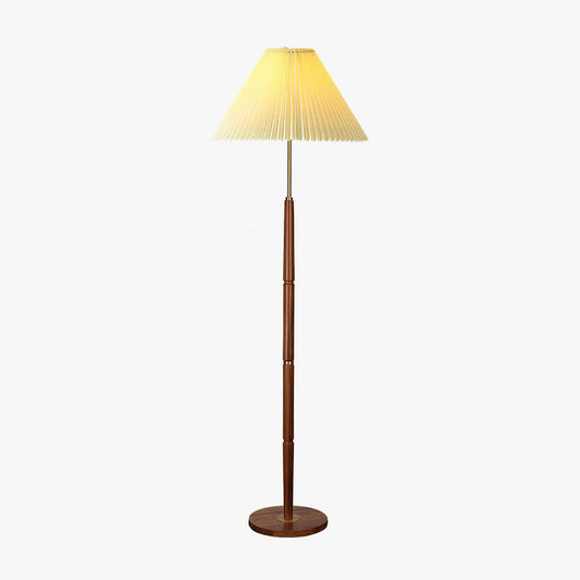 Elegant Pleated Floor Lamp with Adjustable Brightness and Energy-Effic