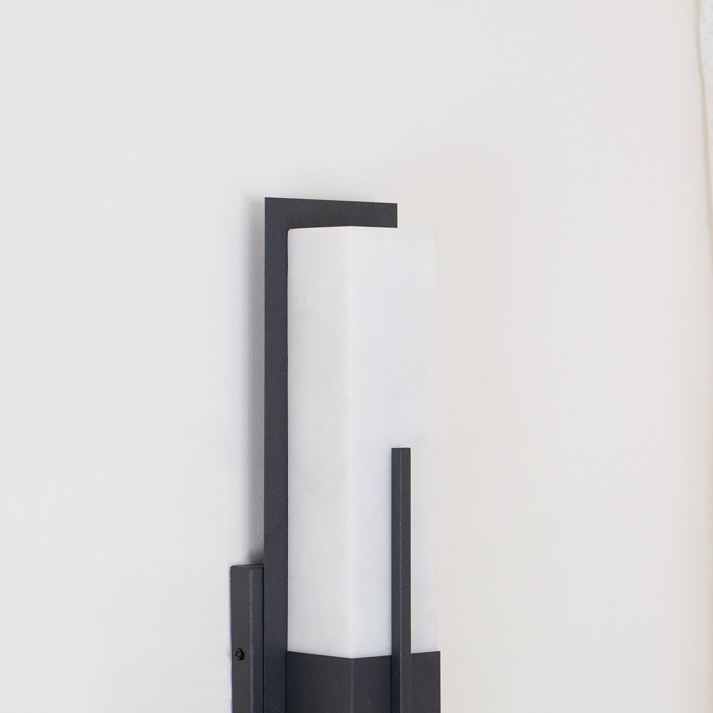 Alabaster Outdoor Wall Light with Weather-Resistant Design & Soft Glow