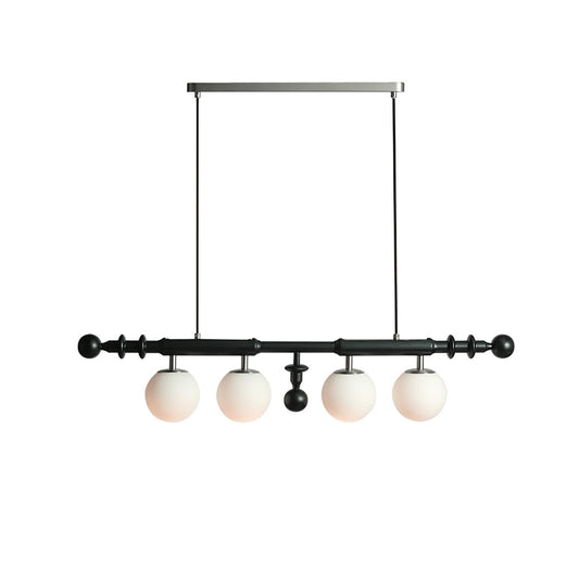 Elegant Roman Column Chandelier with Adjustable Height & Crystal Accen
