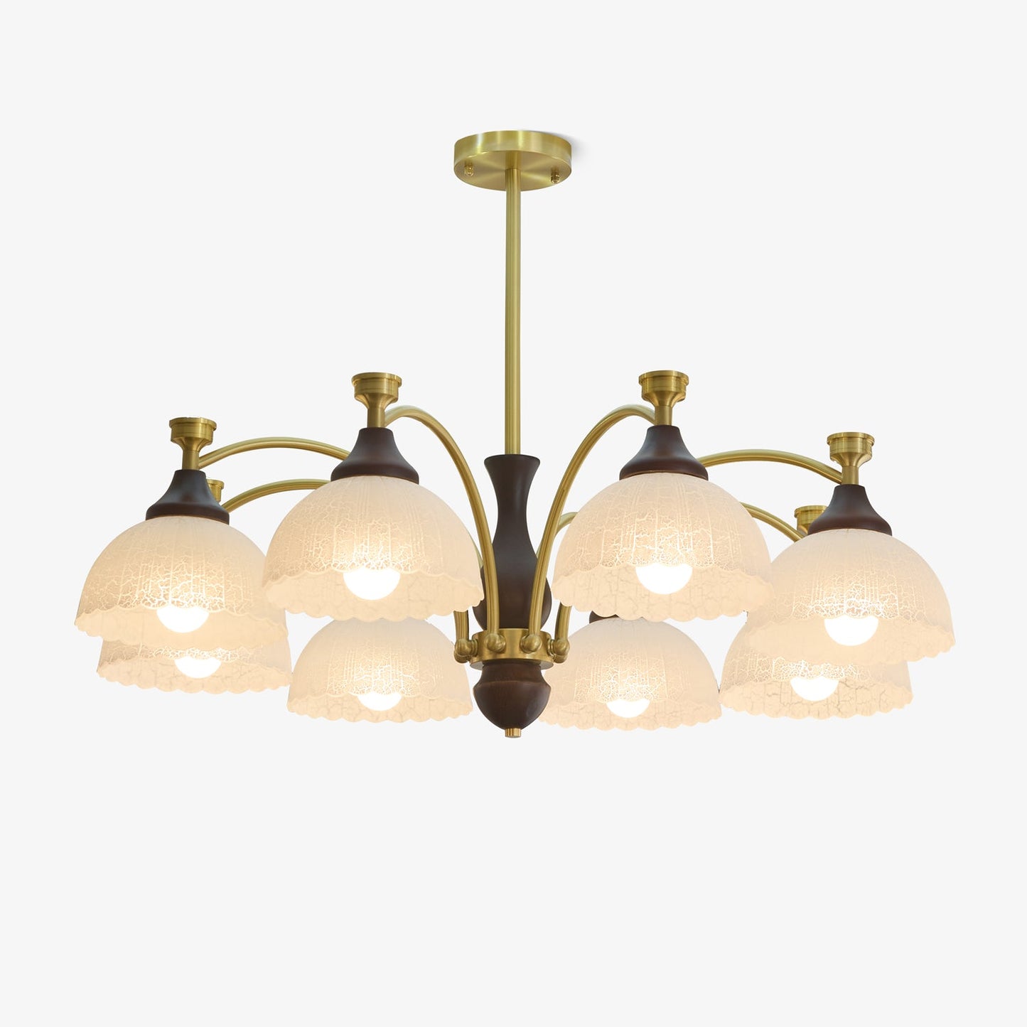 Rosetta Chandelier - Elegant Crystal Lighting with Adjustable Brightne