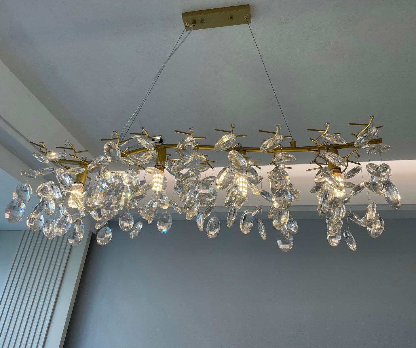 Sofia Crystal Chandeliers - Elegant Lighting with Adjustable Brightnes