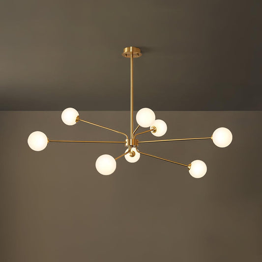 Solaire Arm Chandelier - Elegant Design with Adjustable Arms & LED Com