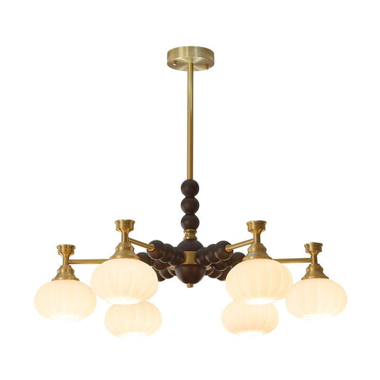 Solviento Modern Chandelier - LED Illumination & Adjustable Height