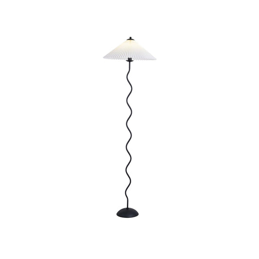 Modern Squiggle Floor Lamp with Adjustable Brightness and Energy-Effic