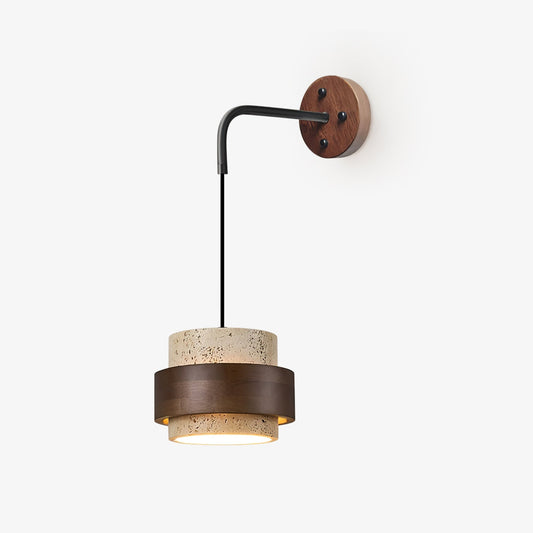 Travertine Wall Sconce - Elegant Design, Soft Ambient Lighting
