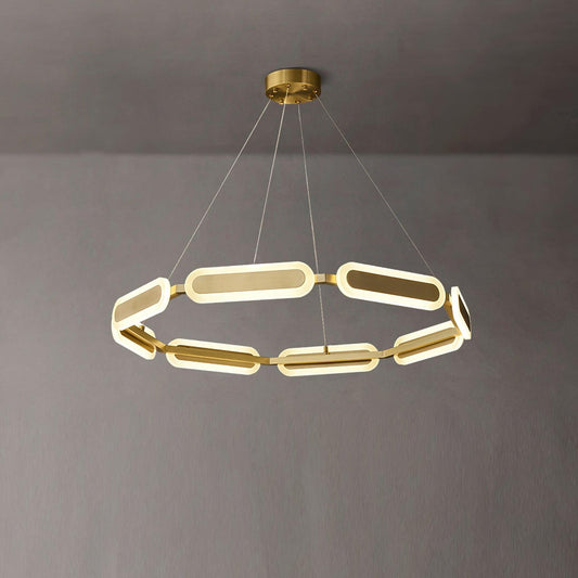 Elegant Swirl Chandelier - Contemporary Design with Adjustable Lightin