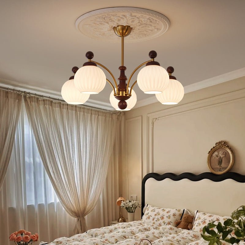 Sylvan Orb Chandelier - Elegant Design with Adjustable Height & LED Li