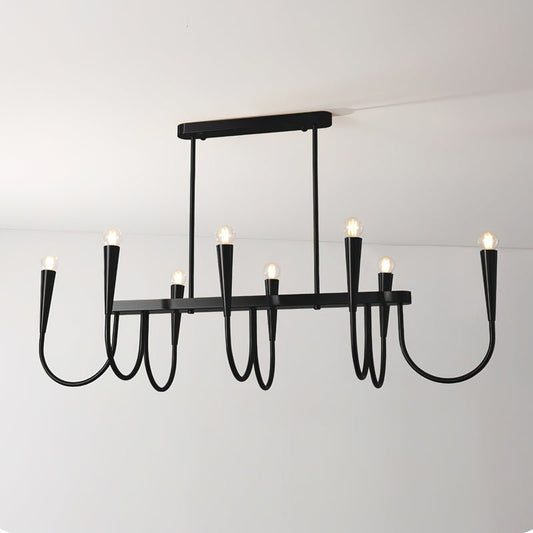 Symphony Chandelier - Elegant Crystal Lighting with Adjustable Height