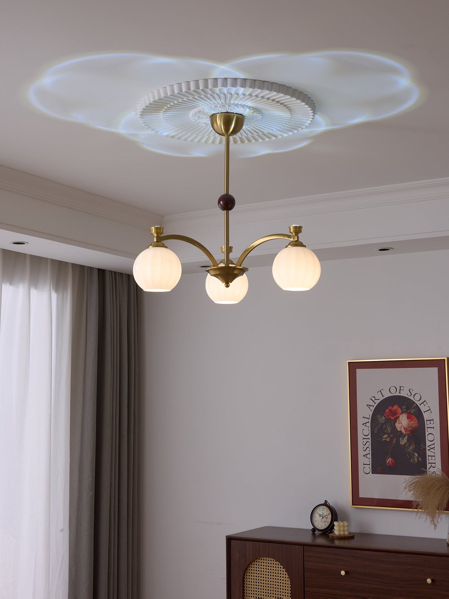 Solmere Crystal Chandelier - Elegant Design, Dimmable LED Lights