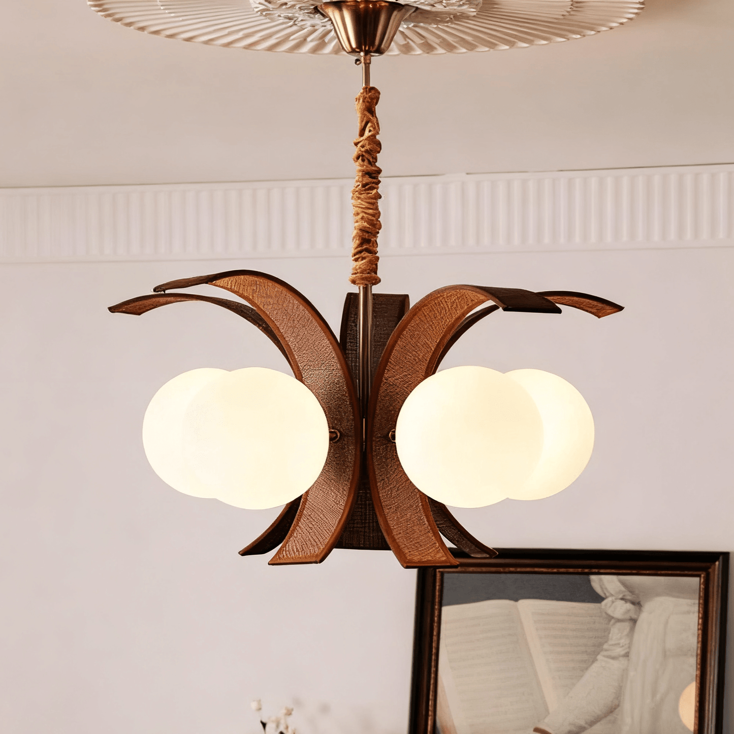 Thalina Grove Crystal Chandelier - Elegant Design & Adjustable Height