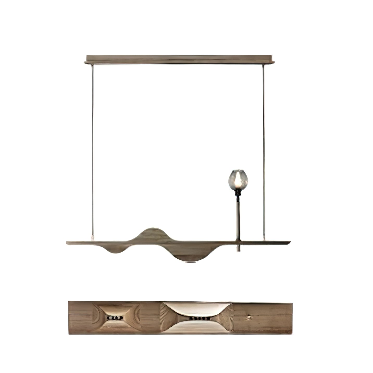Tsunami Wave Chandelier - Elegant Design with Adjustable Brightness