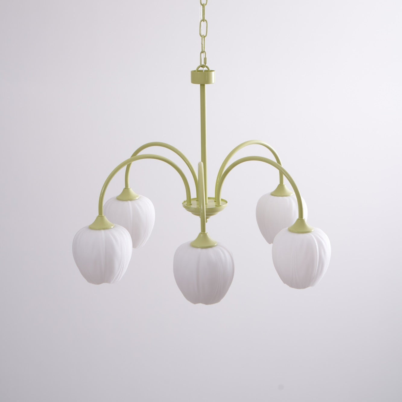 Tulip Matcha Chandelier - Elegant Design with Adjustable Brightness