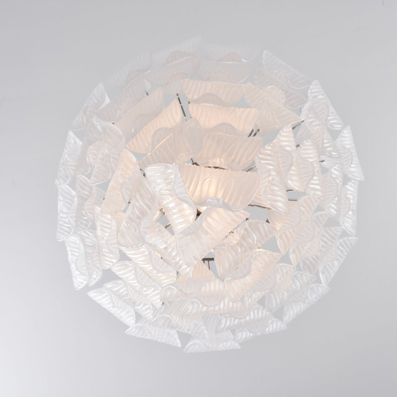 Tuliva Modern Glass Chandelier - Elegant Design, Adjustable Height