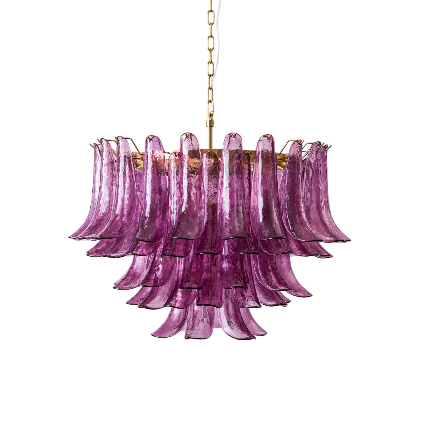 Amethyst Bloom Crystal Chandelier - Elegant Design & Adjustable Height