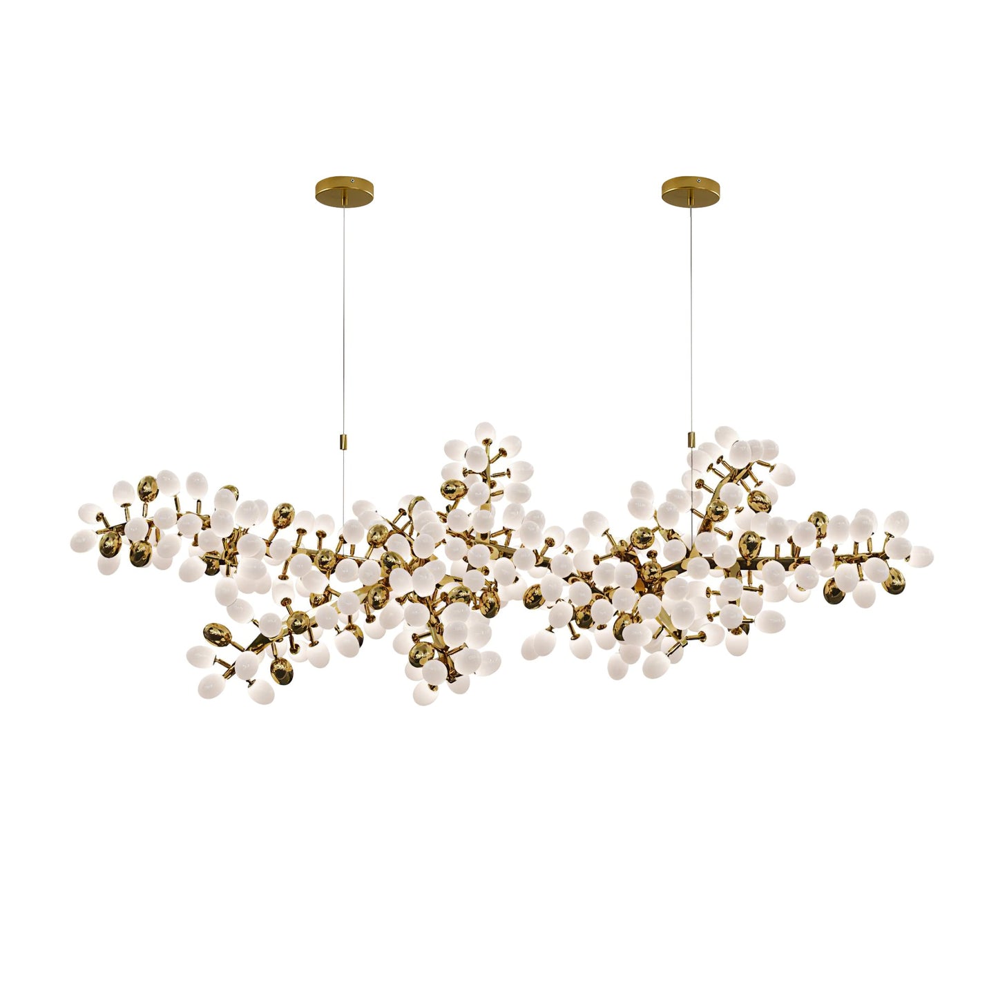 Selene Droplet Chandelier - Elegant Crystal Design with Adjustable Hei