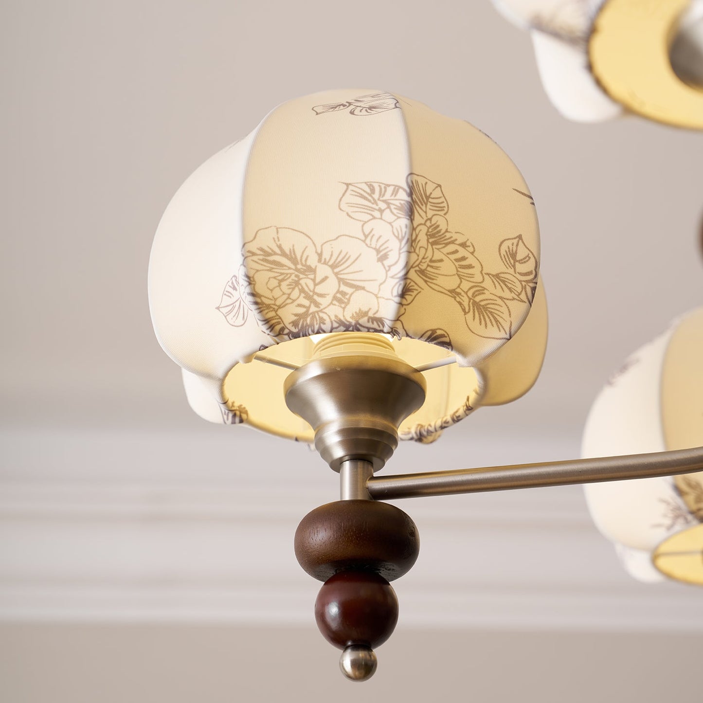 Velvet Petal Chandelier - Elegant Design with Adjustable Height & LED