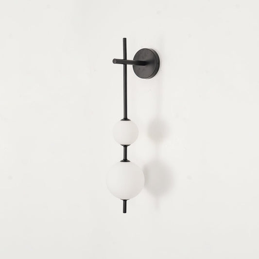 Modern Vertical Globe Wall Lamp with Adjustable Brightness & Energy Sa