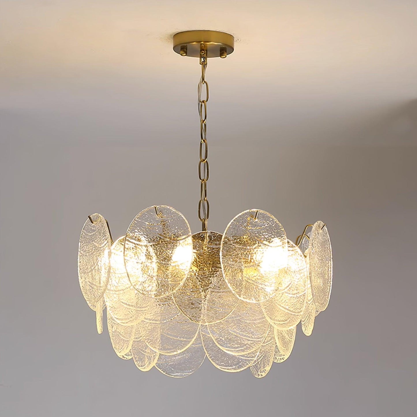 Victorian Disc Chandelier - Elegant Design with Adjustable Height & LE