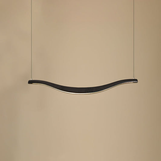 Waveform Chandelier - Modern Design with Adjustable Brightness & LED L