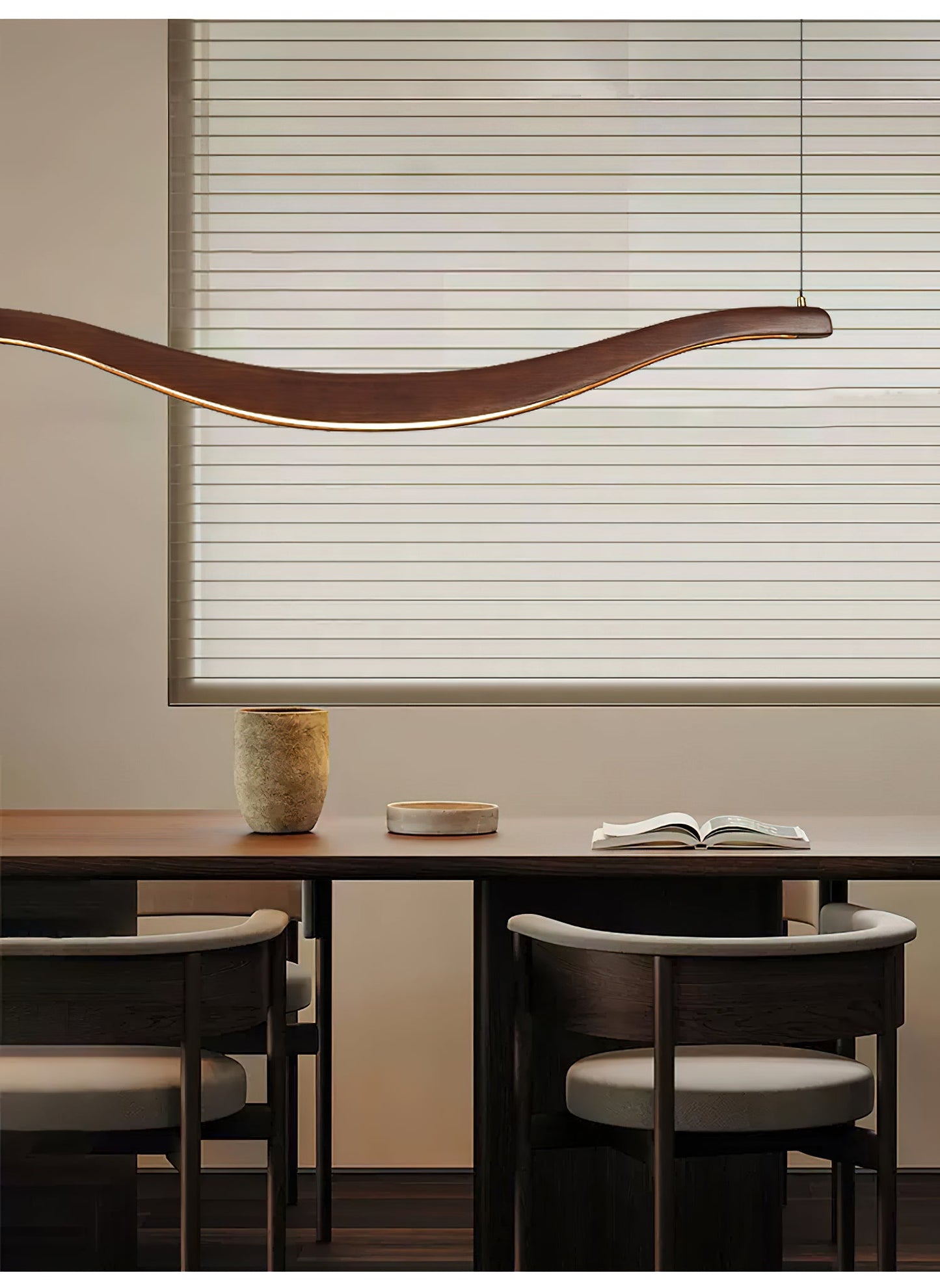 Waveform Chandelier - Modern Design with Adjustable Brightness & LED L