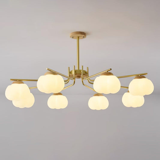 Elegant Plastic Cotton Balls Chandelier - Energy Efficient, Easy to In